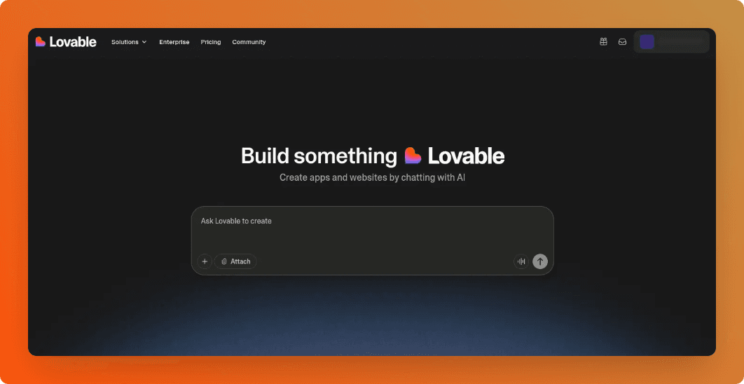 Lovable interface